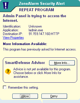LightLogger Keylogger Internet Alert